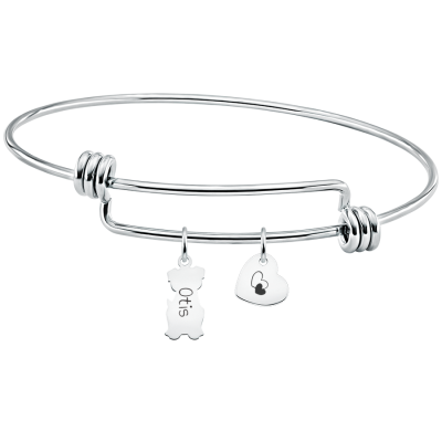 Bracelet Jonc Personnalisé Chien Amour