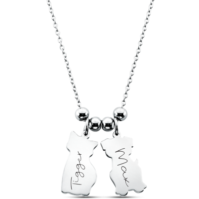 Collier Personnalisé Chat & Chien