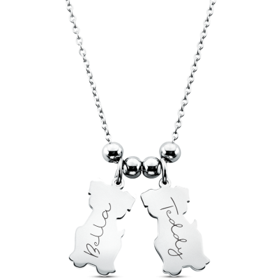 Collier Personnalisé Plusieurs Chiens