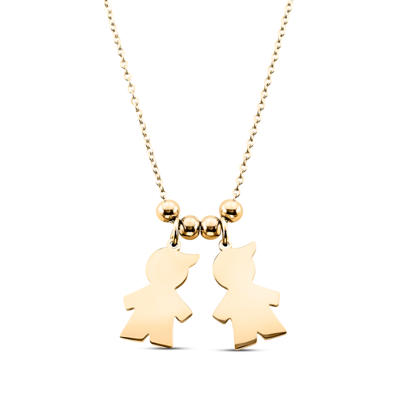 Collier Personnalisé Plusieurs Fils - Gold - 62