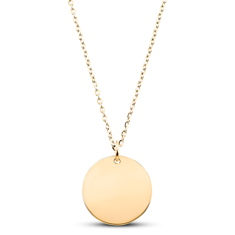 Collier Personnalisé Constellation avec Texte Devant - Gold - 62