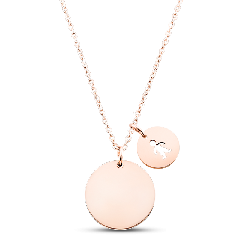 Collier Personnalisé Enfants - Rosegold - 61