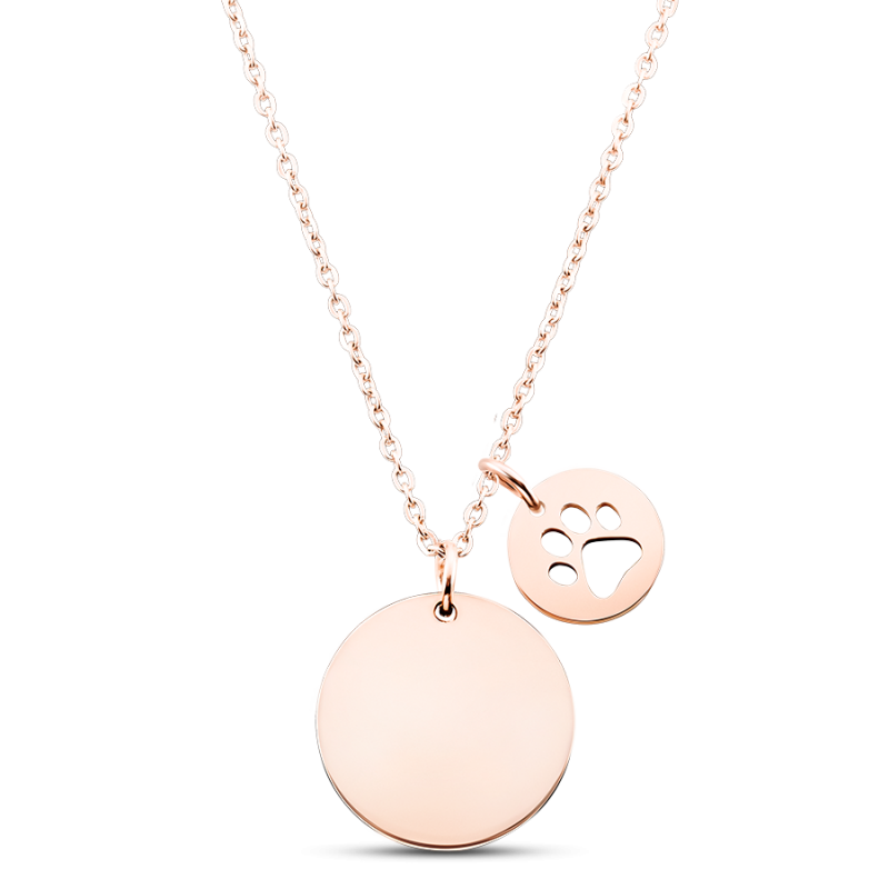 Collier Personnalisé Race de Chien - Rosegold - 61