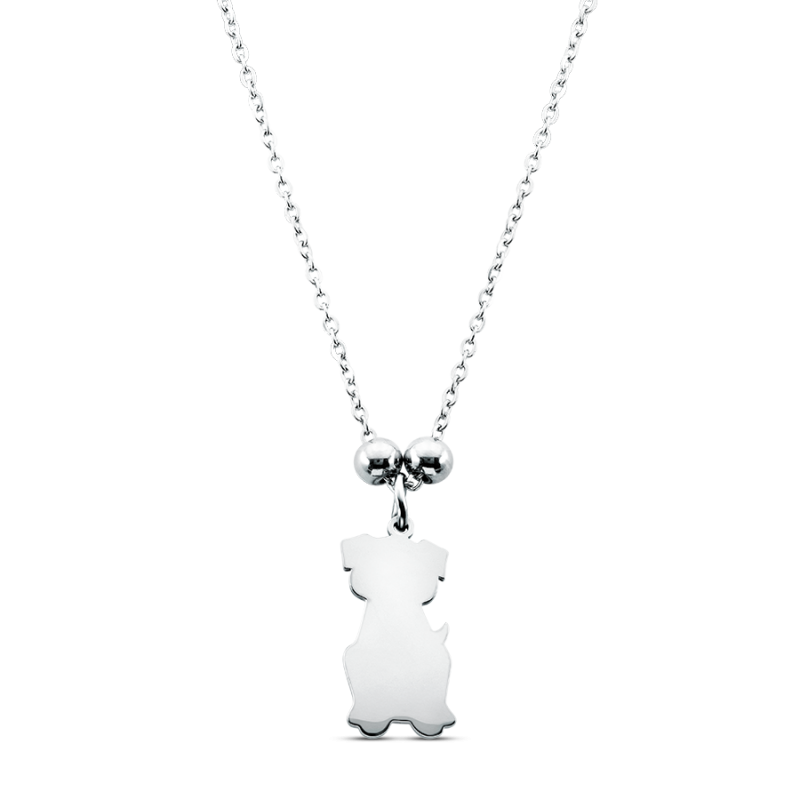 Collier Personnalisé Chien - Silver - 60