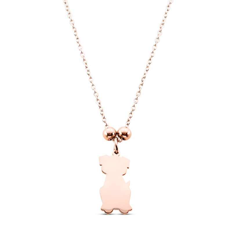 Collier Personnalisé Chien - Rosegold - 61