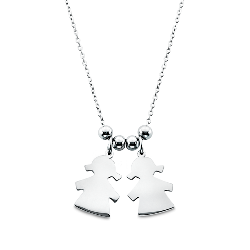 Collier Personnalisé Plusieurs Filles - Silver - 60