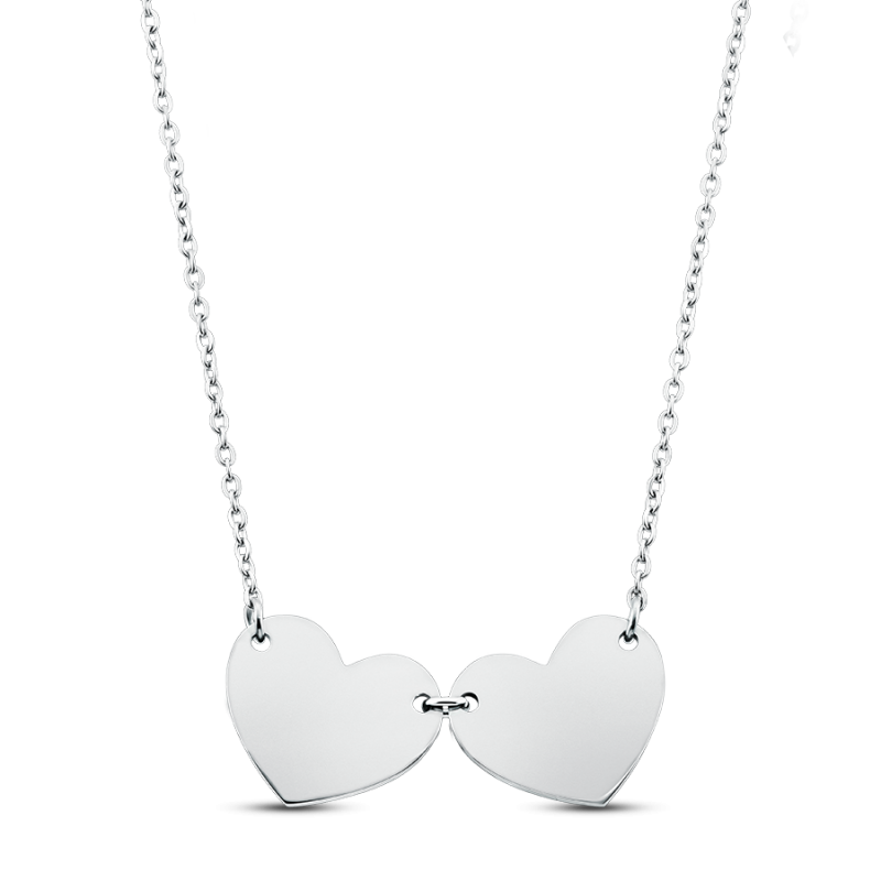 Collier Coeurs Noms - Silver - 60