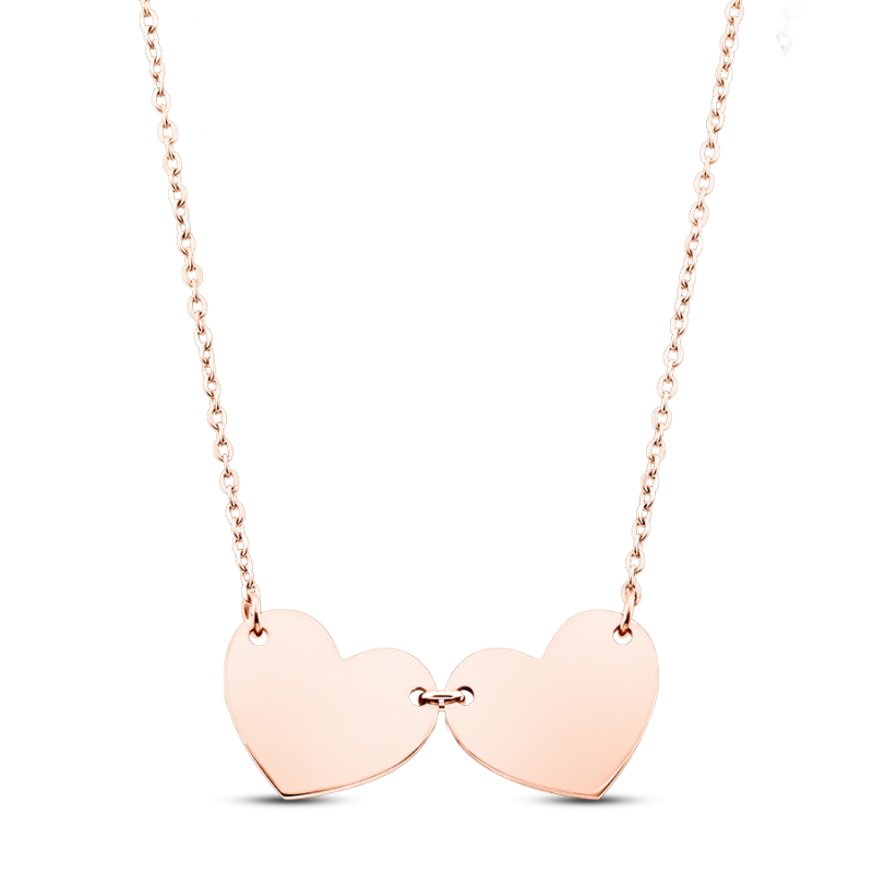 Collier Coeurs Noms - Rosegold - 61