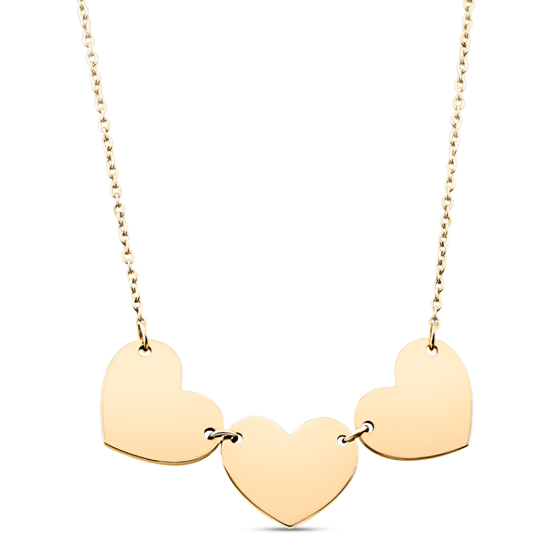 Collier Coeurs Noms - Gold - 62