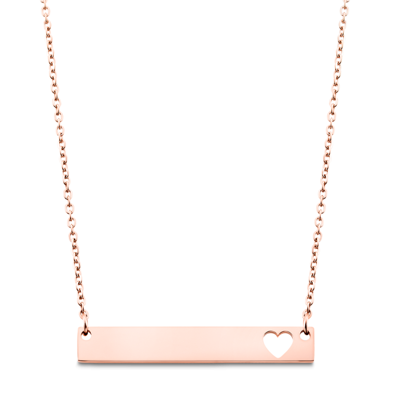 Collier Personnalisé Coordonnées - Rosegold - 61