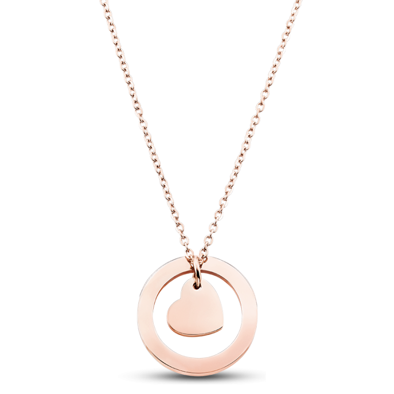 Collier Personnalisé Coordonnées - Rosegold - 61