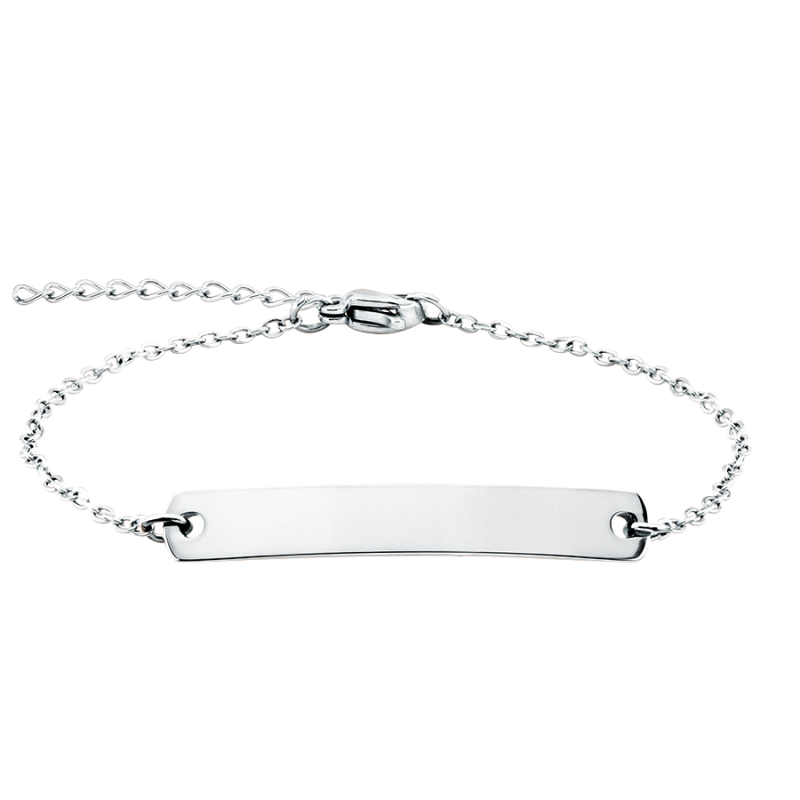 Bracelet Personnalisé Plaque - Silver - 60