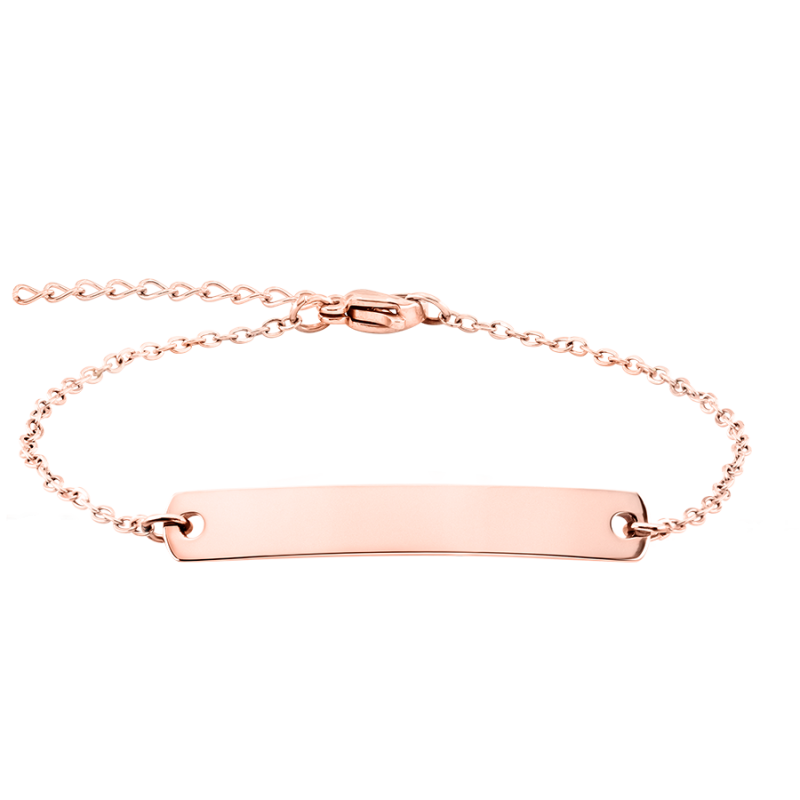 Bracelet Personnalisé Plaque - Rosegold - 61