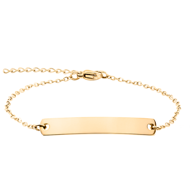 Bracelet Personnalisé Plaque - Gold - 62