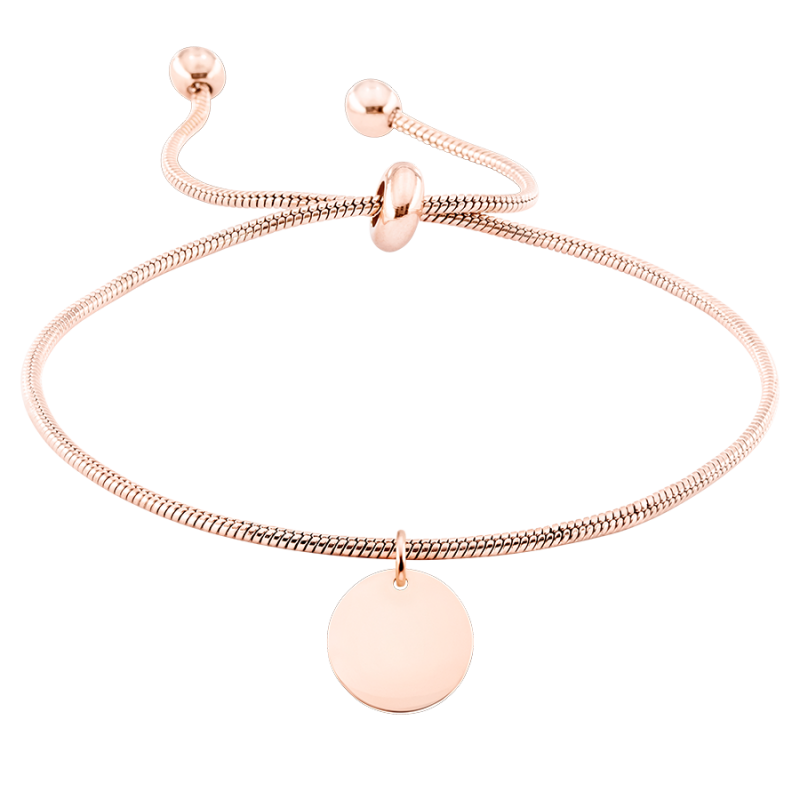 Cercle Suspendu Personnalisé avec Bracelet Réglable - Rosegold - 61