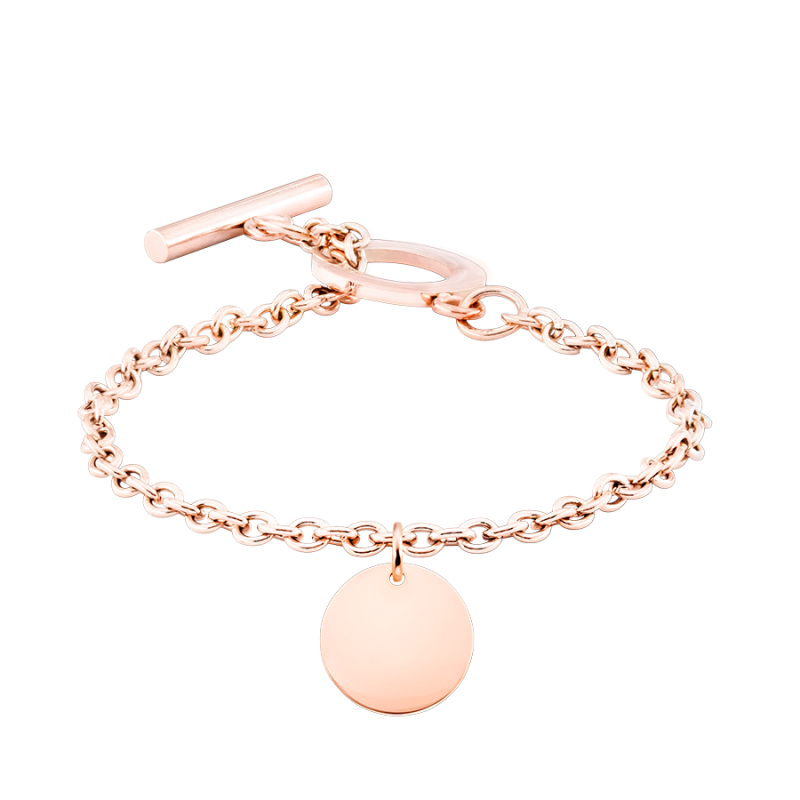 Bracelet Personnalisé Cercle de Luxe - Rosegold - 61