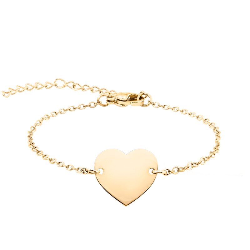 Bracelet Personnalisé Coeur - Gold - 62