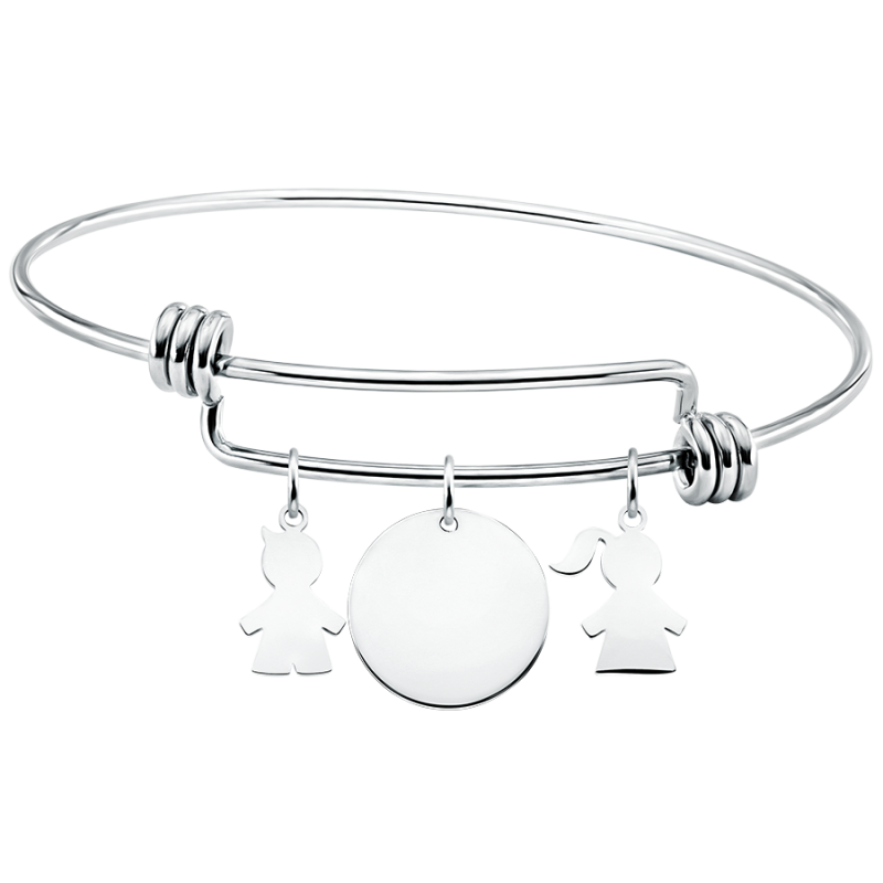 Bracelet Personnalisé Fils & Fille - Silver - 60