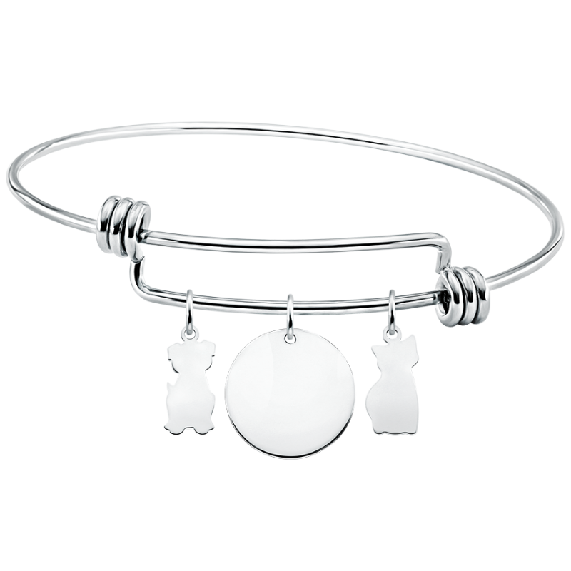 Bracelet Personnalisé Chien & Chat - Silver - 60