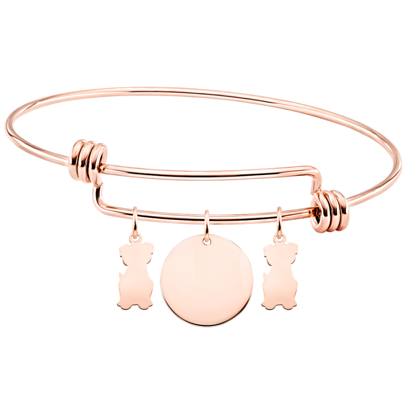 Bracelet Personnalisé Plusieurs Chiens - Rosegold - 61