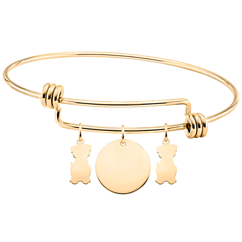 Bracelet Personnalisé Plusieurs Chiens - Gold - 62