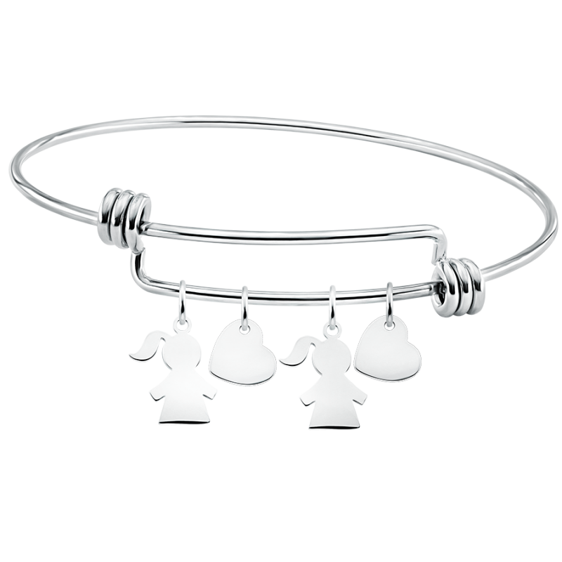 Bracelet Personnalisé Plusieurs Filles - Silver - 60