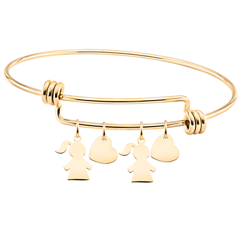 Bracelet Personnalisé Plusieurs Filles - Gold - 62