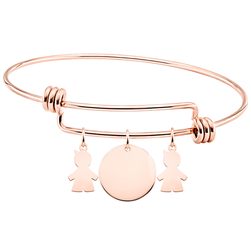 Bracelet Jonc Personnalisé Plusieurs Fils - Rosegold - 61