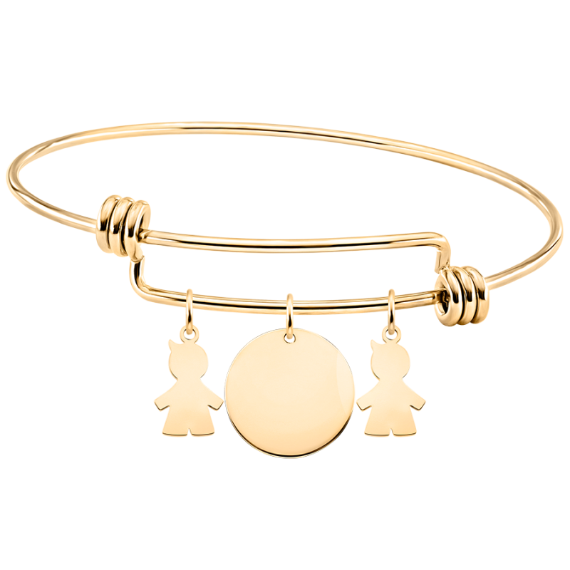 Bracelet Jonc Personnalisé Plusieurs Fils - Gold - 62