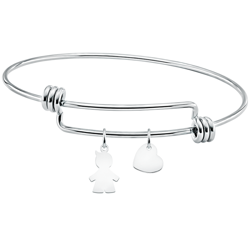 Bracelet Jonc Personnalisé Amour - Silver - 60