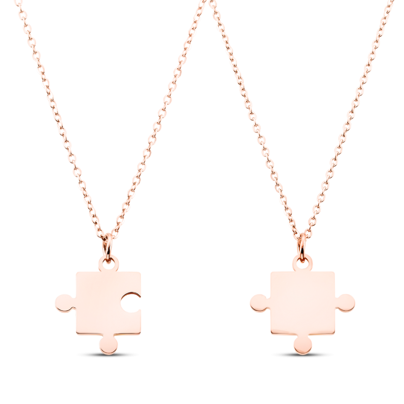 Colliers Personnalisés Puzzle - Rosegold - 61