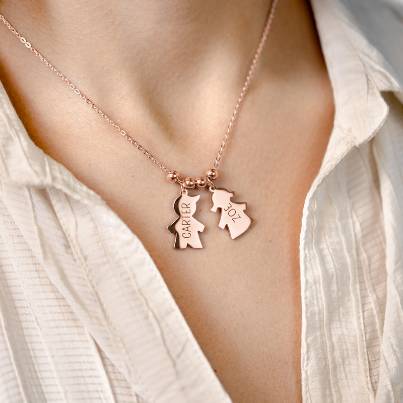 Collier Personnalisé Enfants - Rosegold - 61