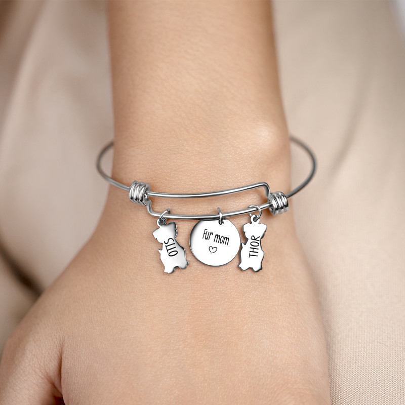 Bracelet Personnalisé Plusieurs Chiens